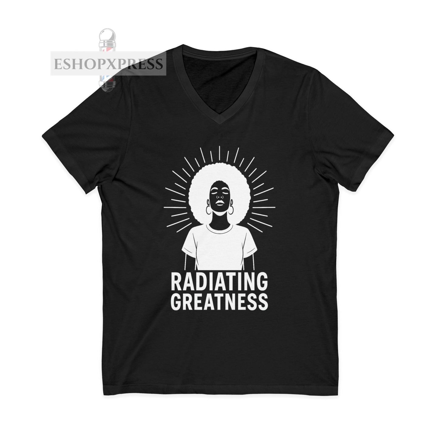 Radiating Greatness - V-Neck Tee