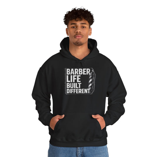Barber Life Built Different Hoodie