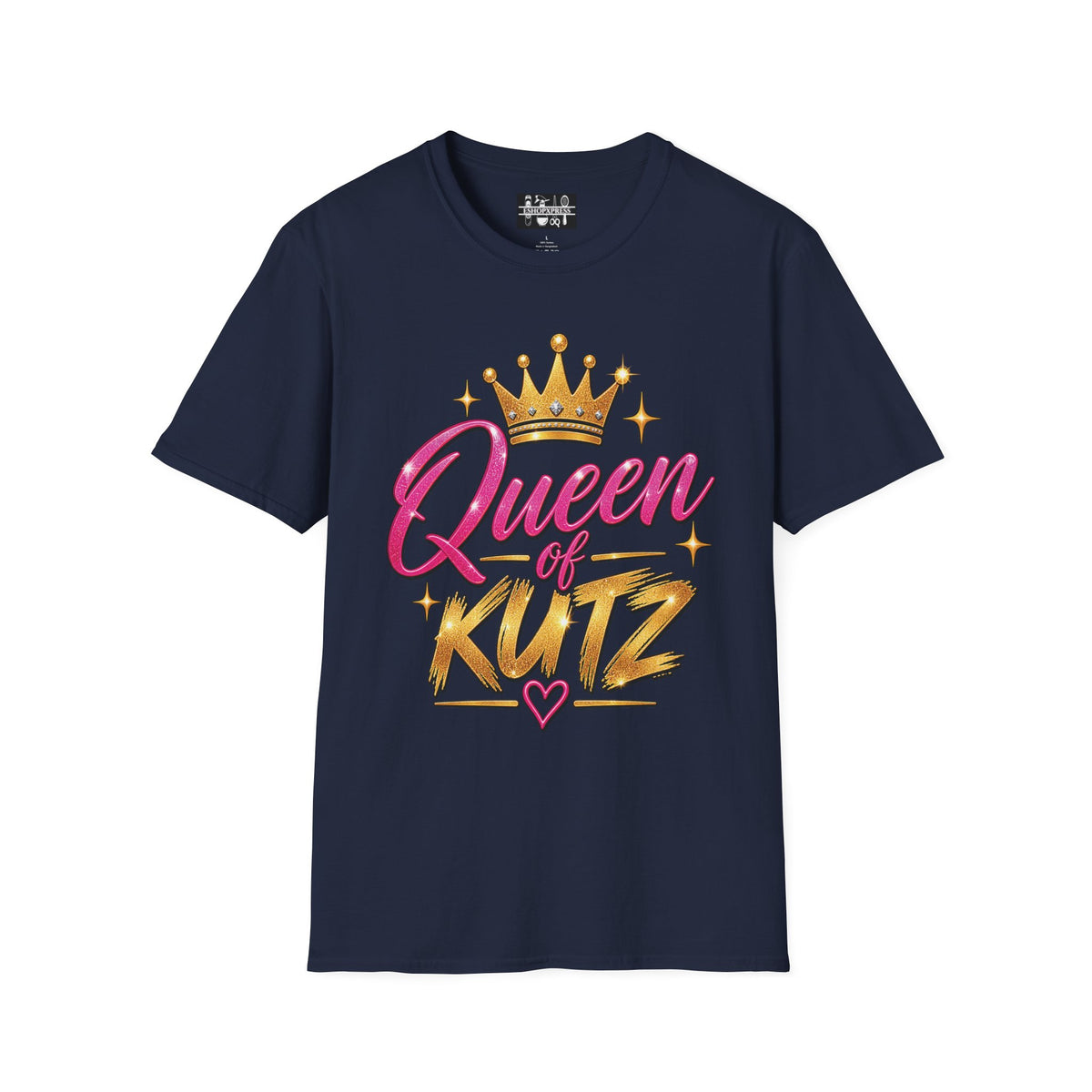Women's Queen of Kutz Tee – Pink Script