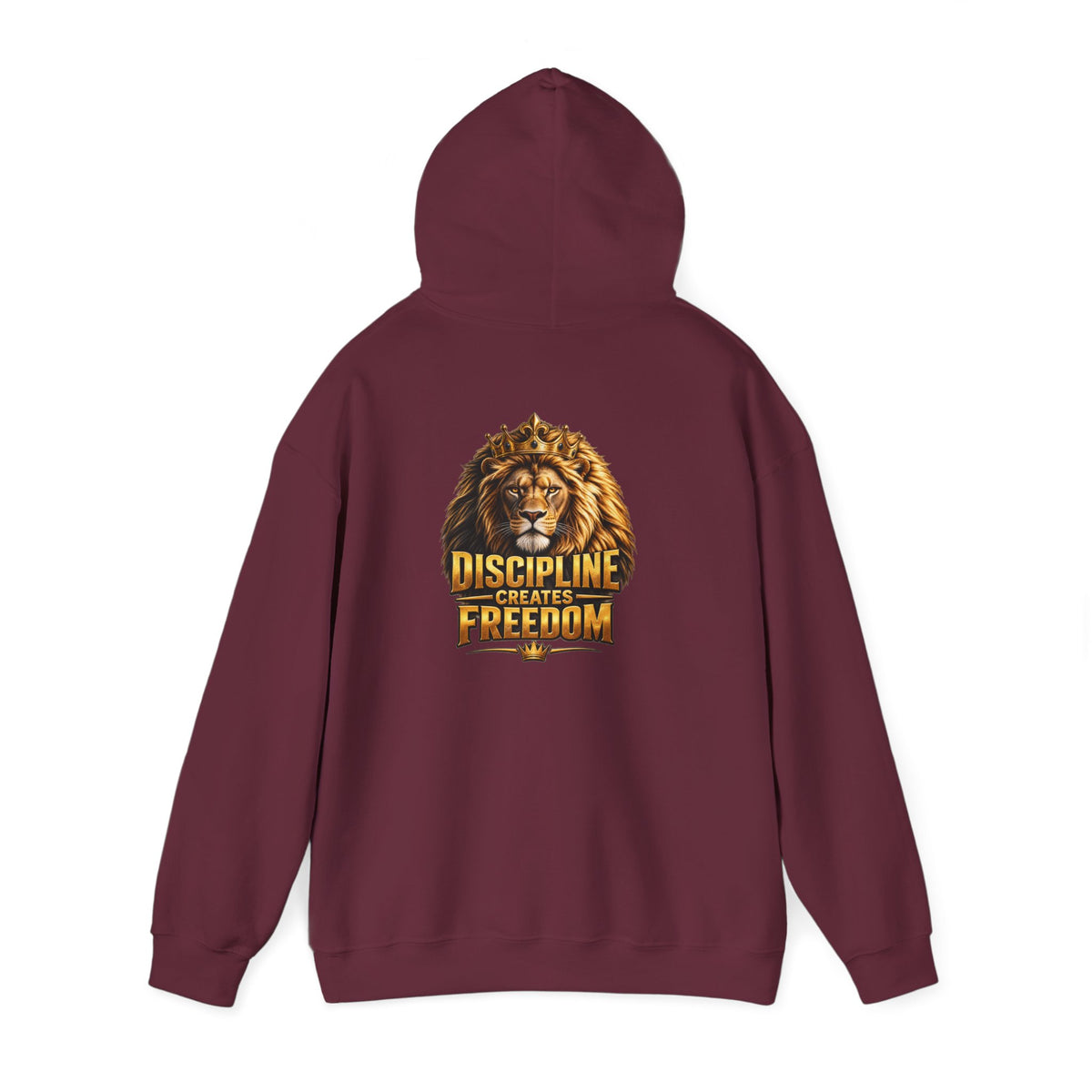 Discipline Creates Freedom Lion Barber Hoodie – Front & Back Print | King of Kutz Collection