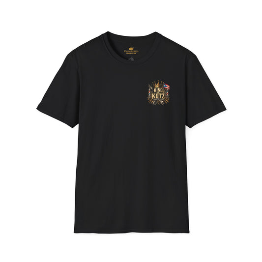 King of Kutz Puerto Rican Barber T-Shirt – Front & Back Print | Boricua Pride Barber Life Tee for Men | Fade Master Streetwear by EShopXpress
