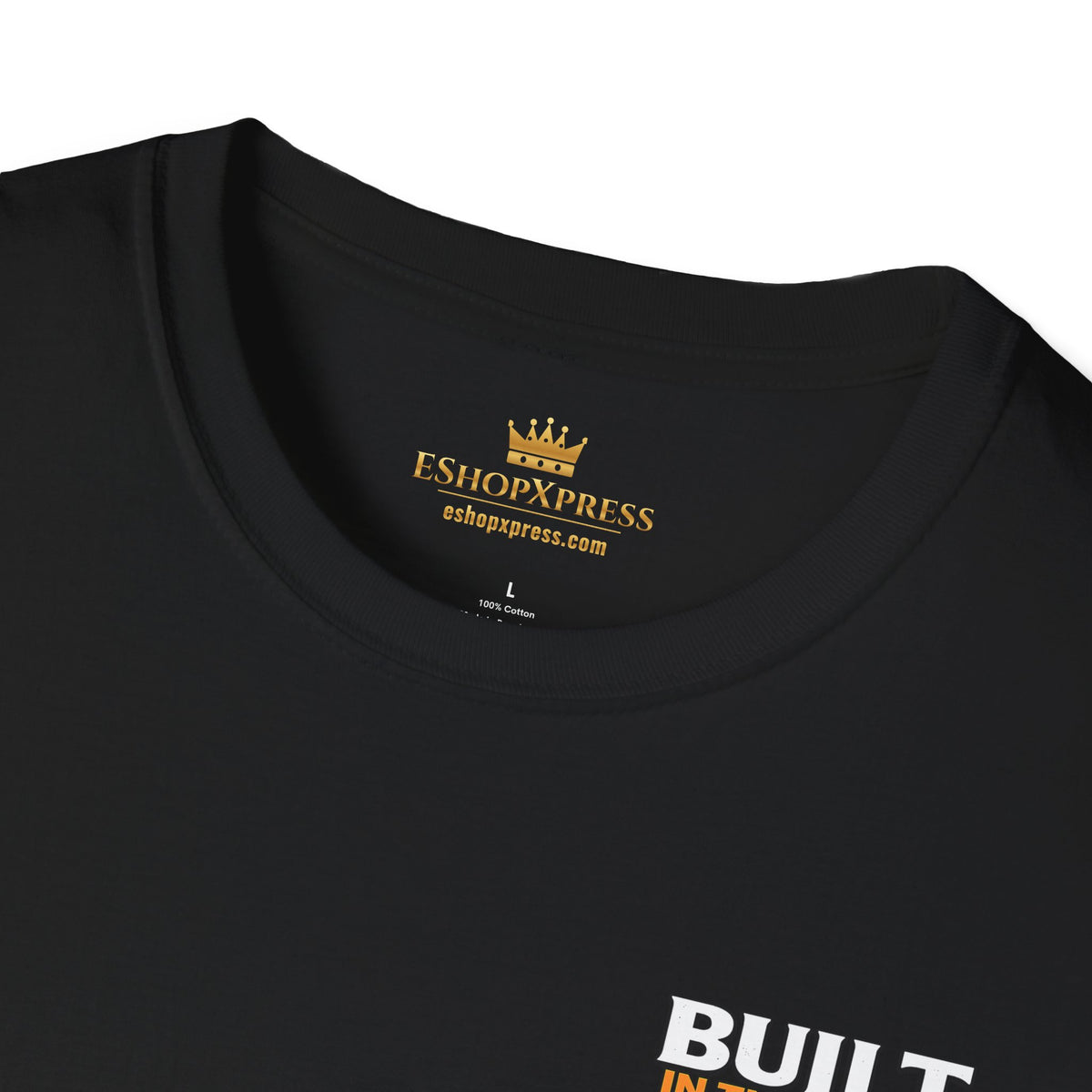 Men's Built in the Shop Barber T-Shirt – Front & Back Print