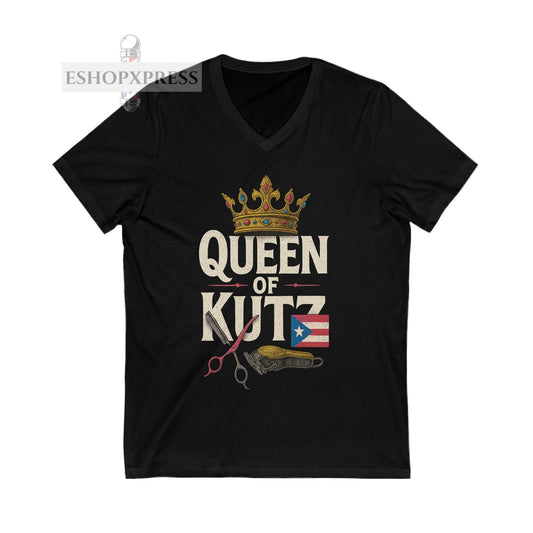 Queen of Kutz Puerto Rico - V-Neck Tee