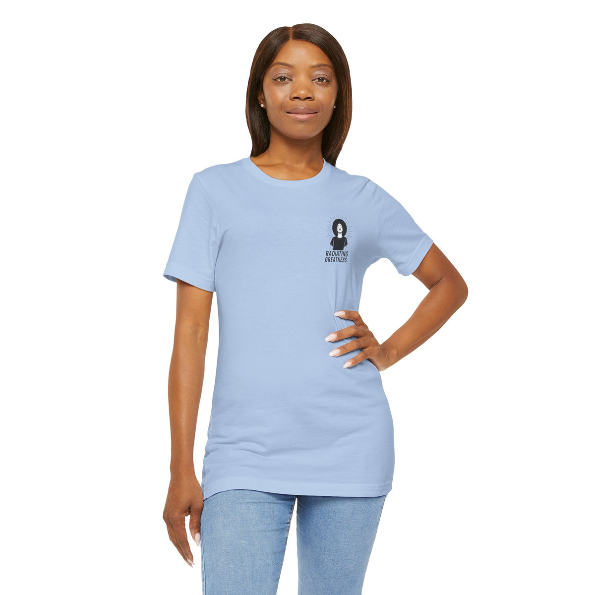 Radiating Greatness – Front & Back Print | Empowerment Tee