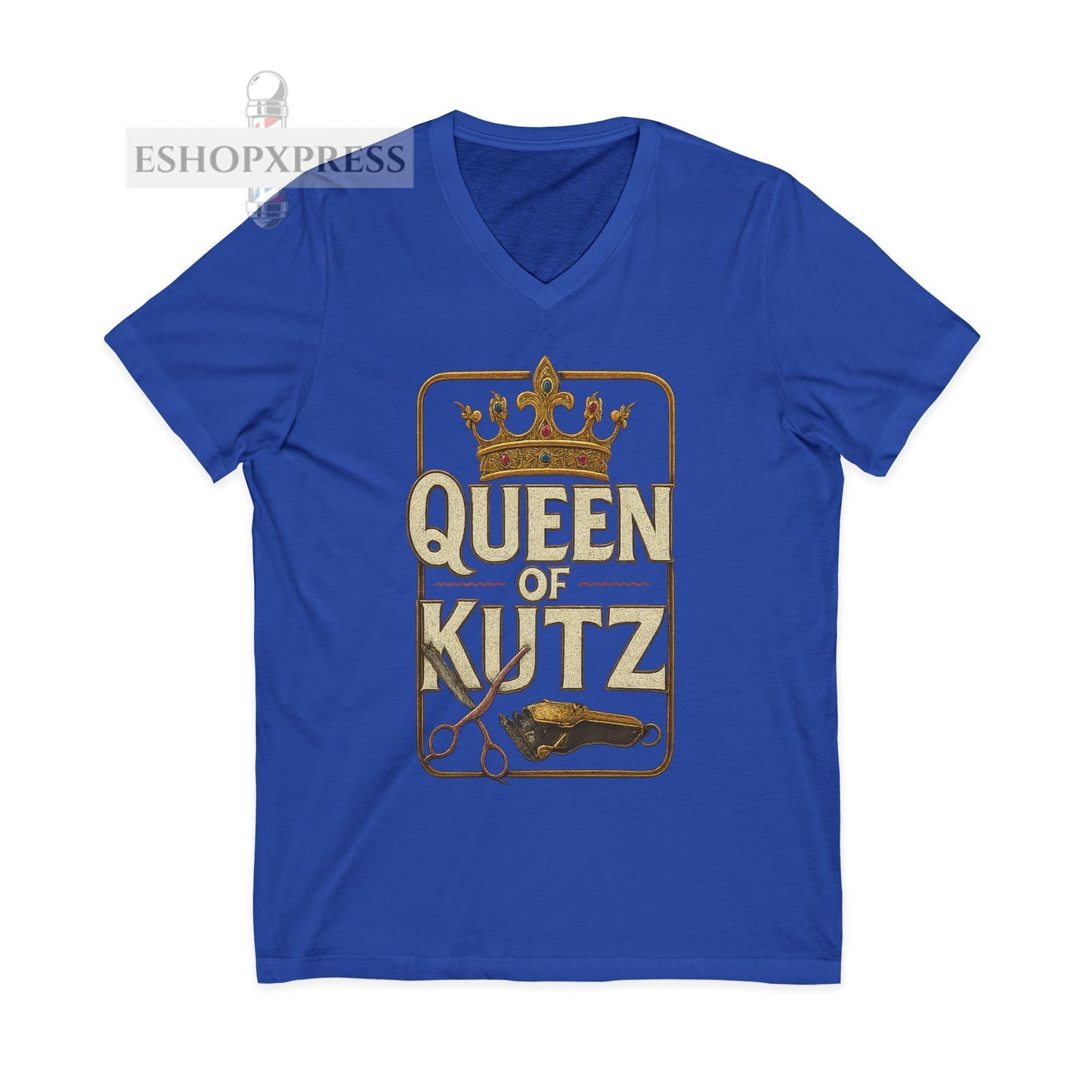 Queen of Kutz Universal  Women's V-Neck Tee