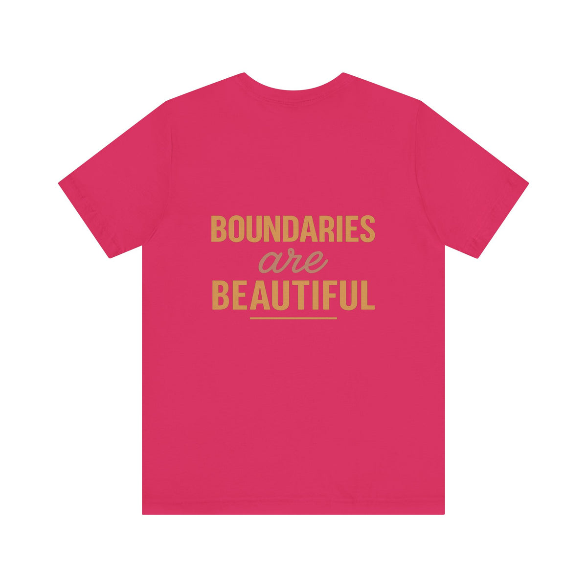 Boundaries are Beautiful Variation – Front & Back Print | Crew Neck Tee
