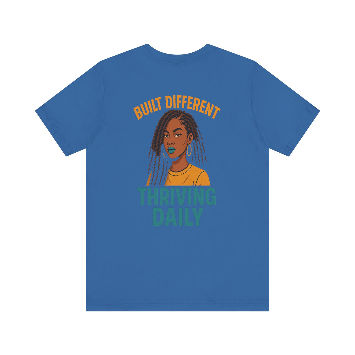 Built Different Thriving Daily Crew Neck Tee – Front & Back Print