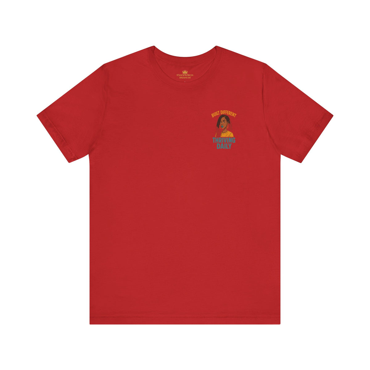 Built Different Thriving Daily Crew Neck Tee – Front & Back Print