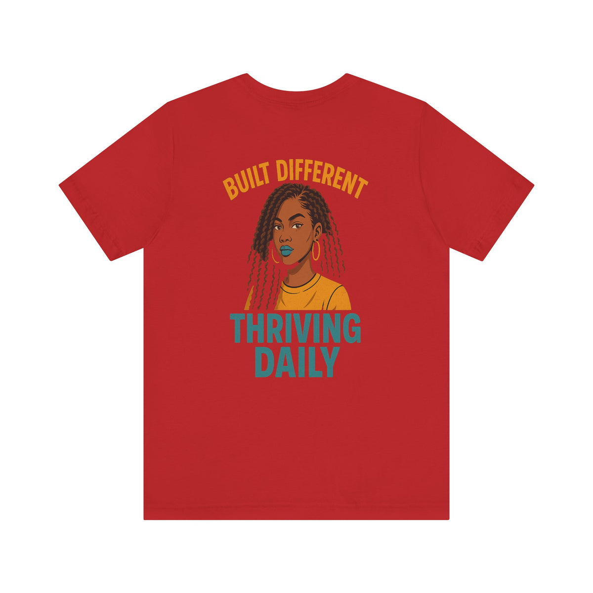 Built Different Thriving Daily Crew Neck Tee – Front & Back Print
