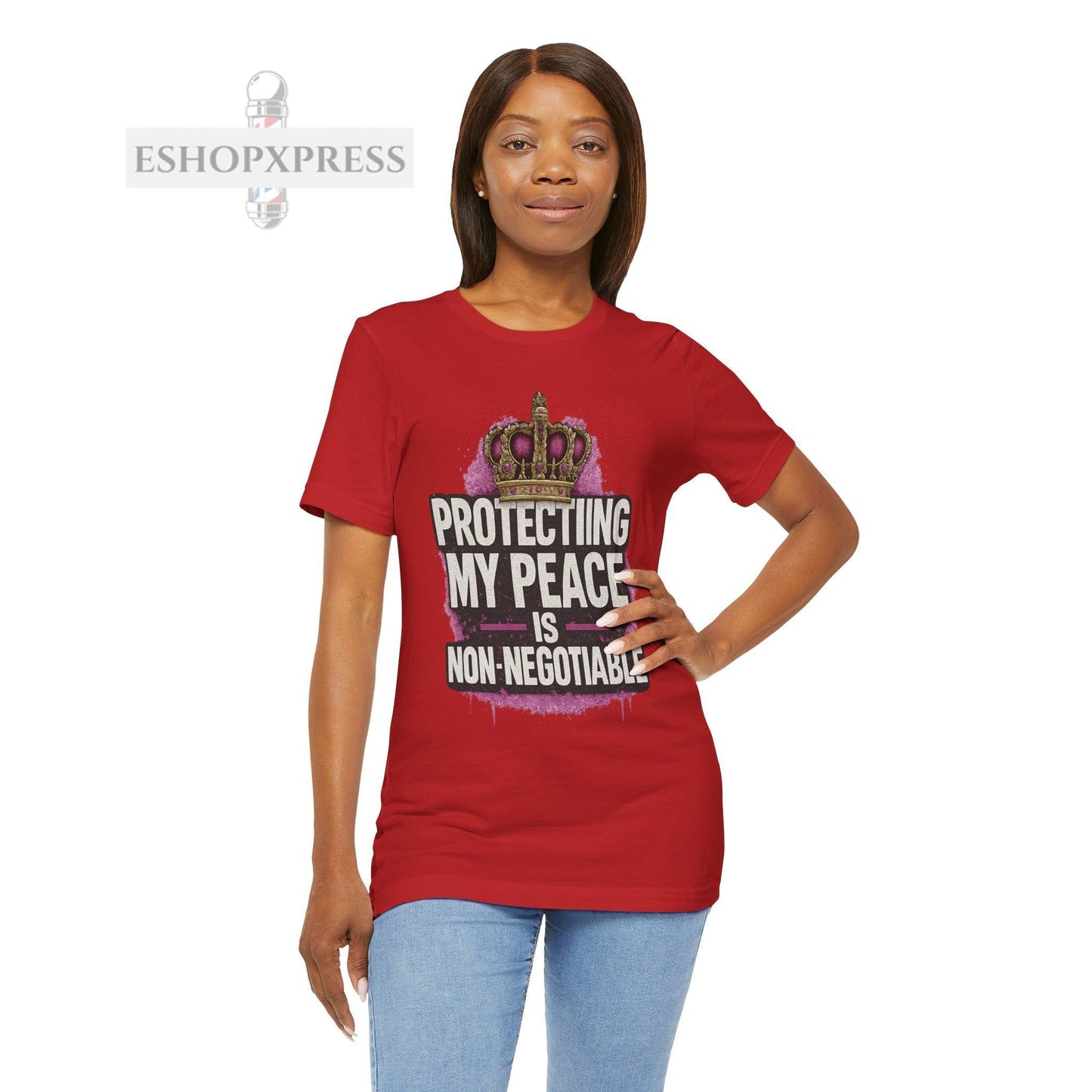 Protecting My Peace is Non-Negotiable | Empowerment Tee for Women Barbers and Stylists