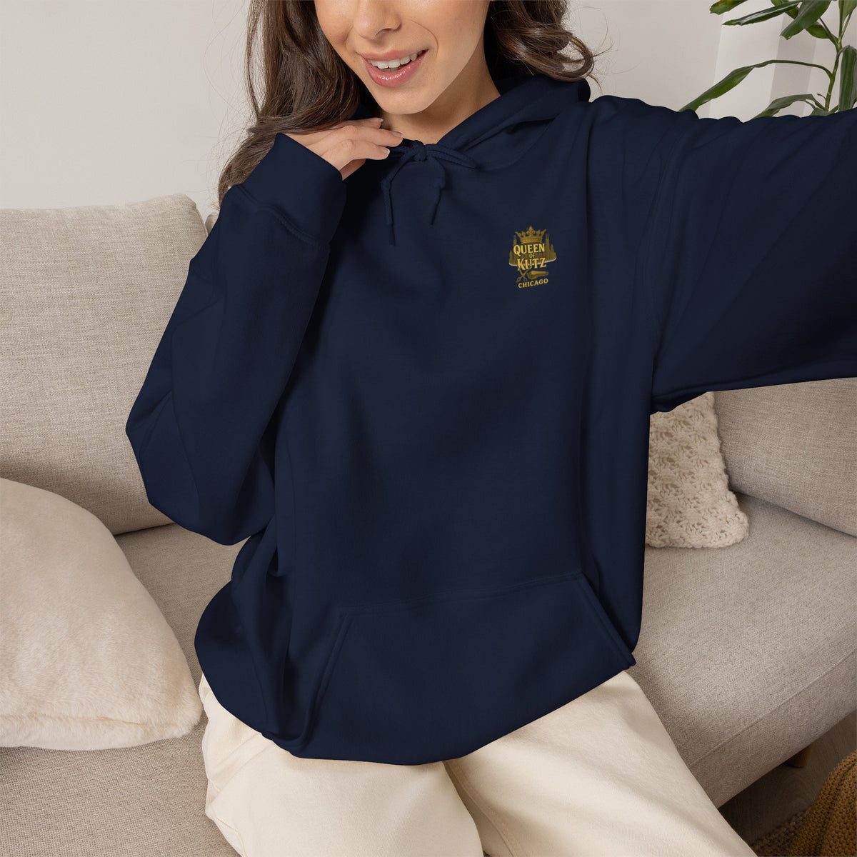 Queen of Kutz Chicago Hoodie – Front & Back Print