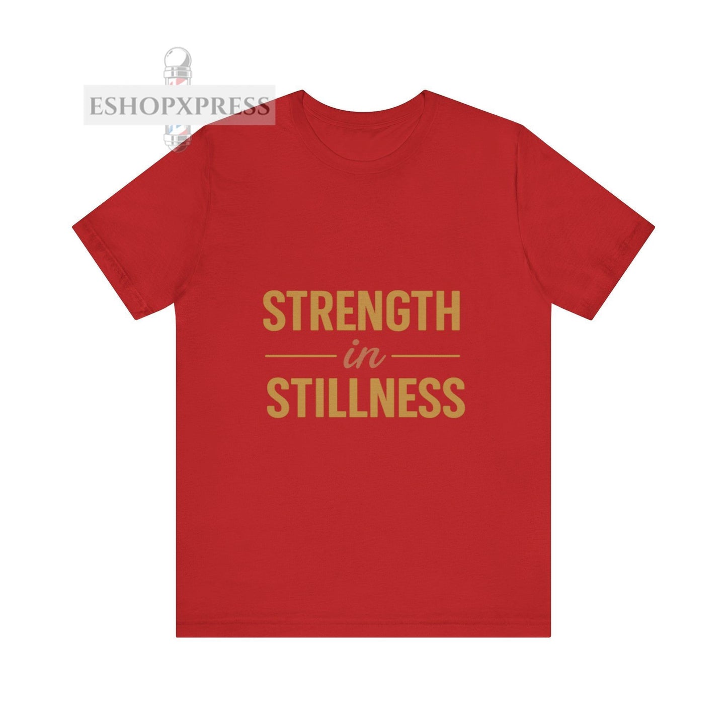 Strength in Stillness Typography Design
