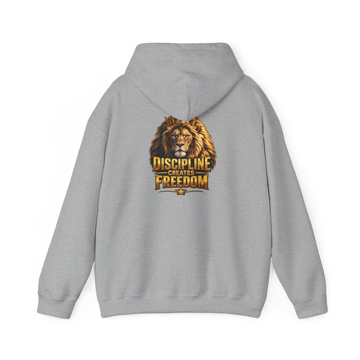 Discipline Creates Freedom Lion Barber Hoodie – Front & Back Print | King of Kutz Collection