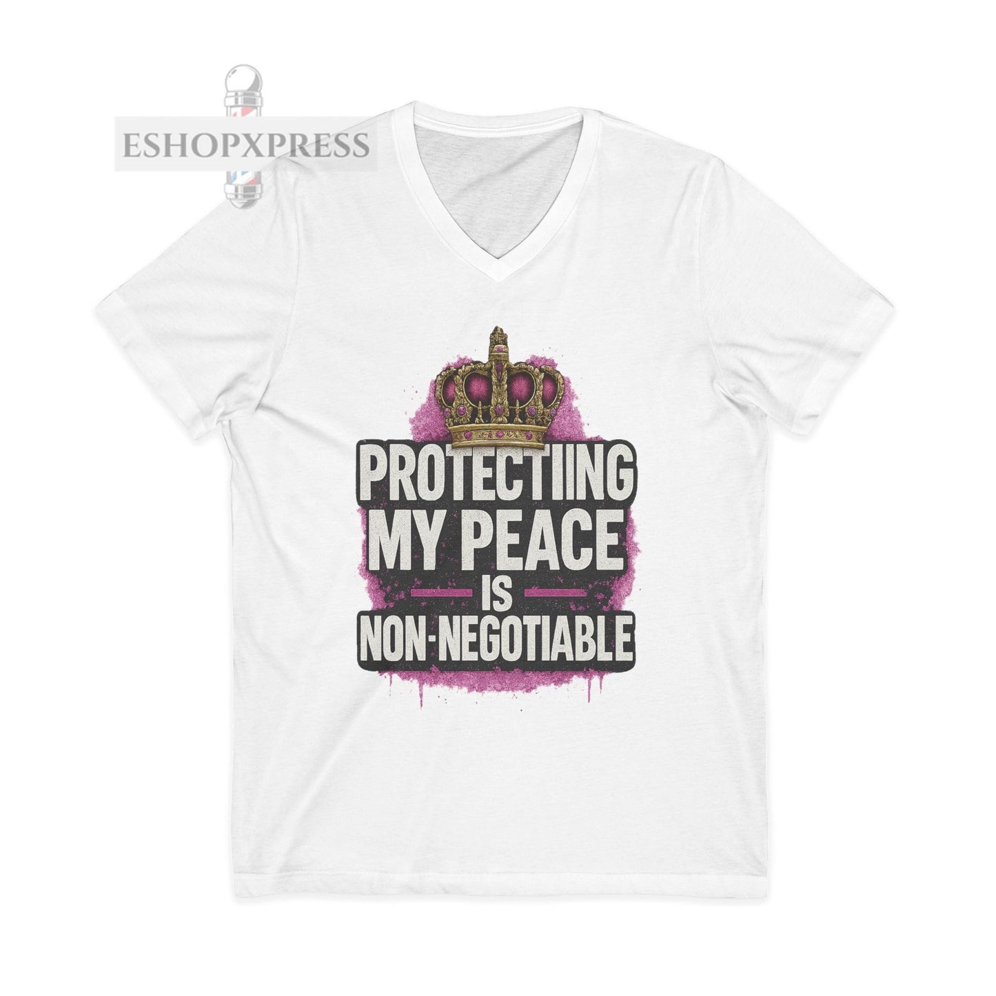 Protecting My Peace is Non-Negotiable - V-Neck Tee