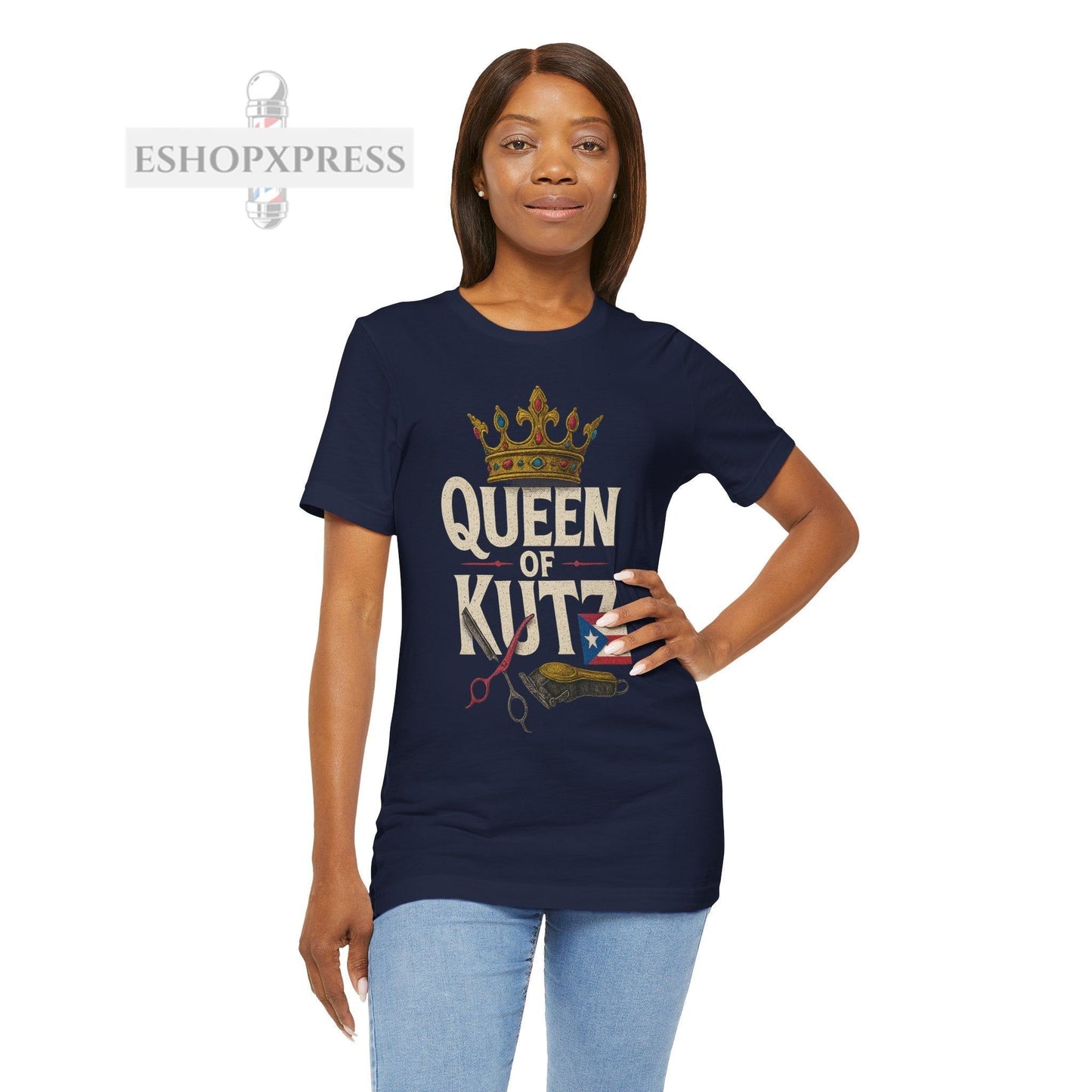 Queen of Kutz Puerto Rico | Unisex Tee for Stylists & Barbers