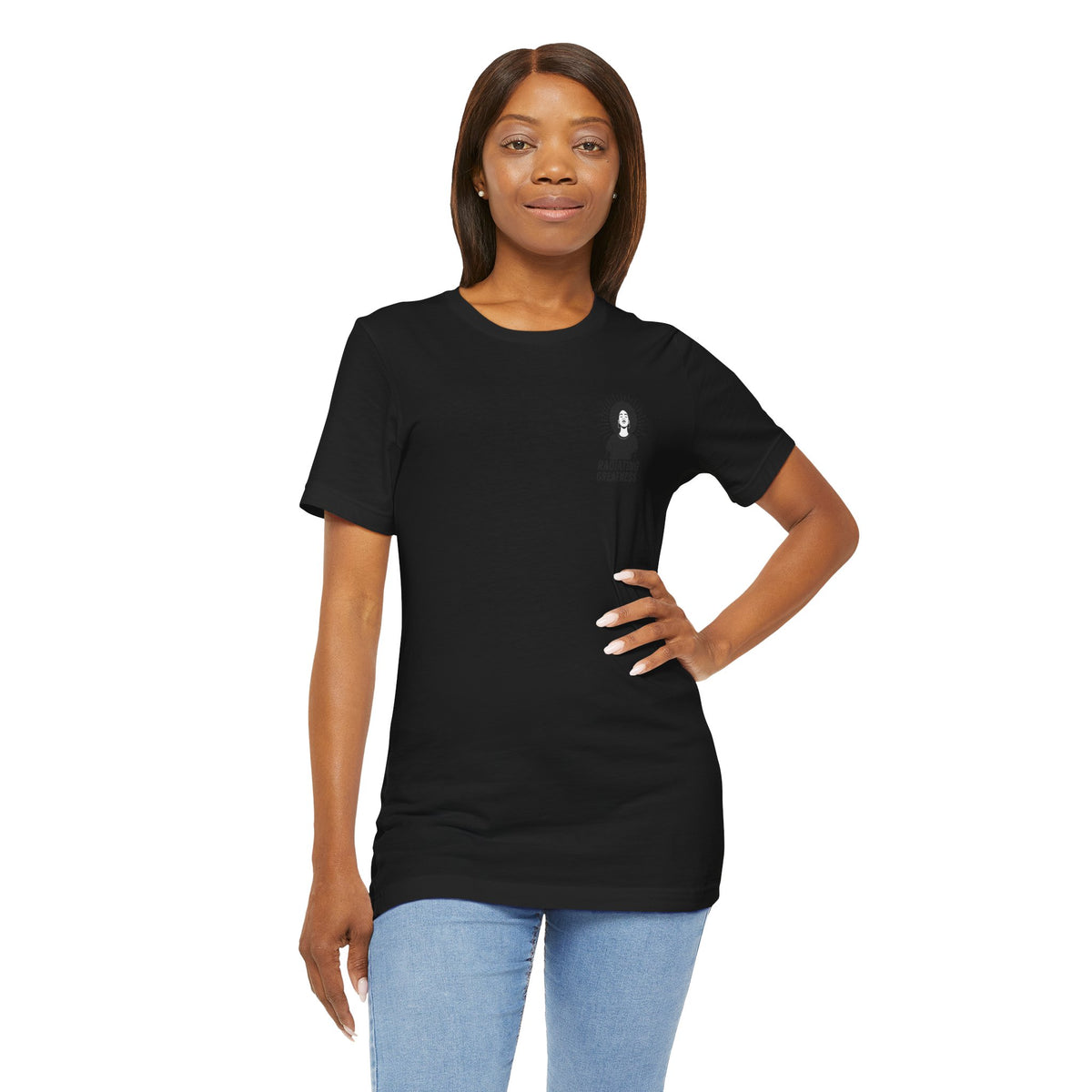 Radiating Greatness – Front & Back Print | Empowerment Tee
