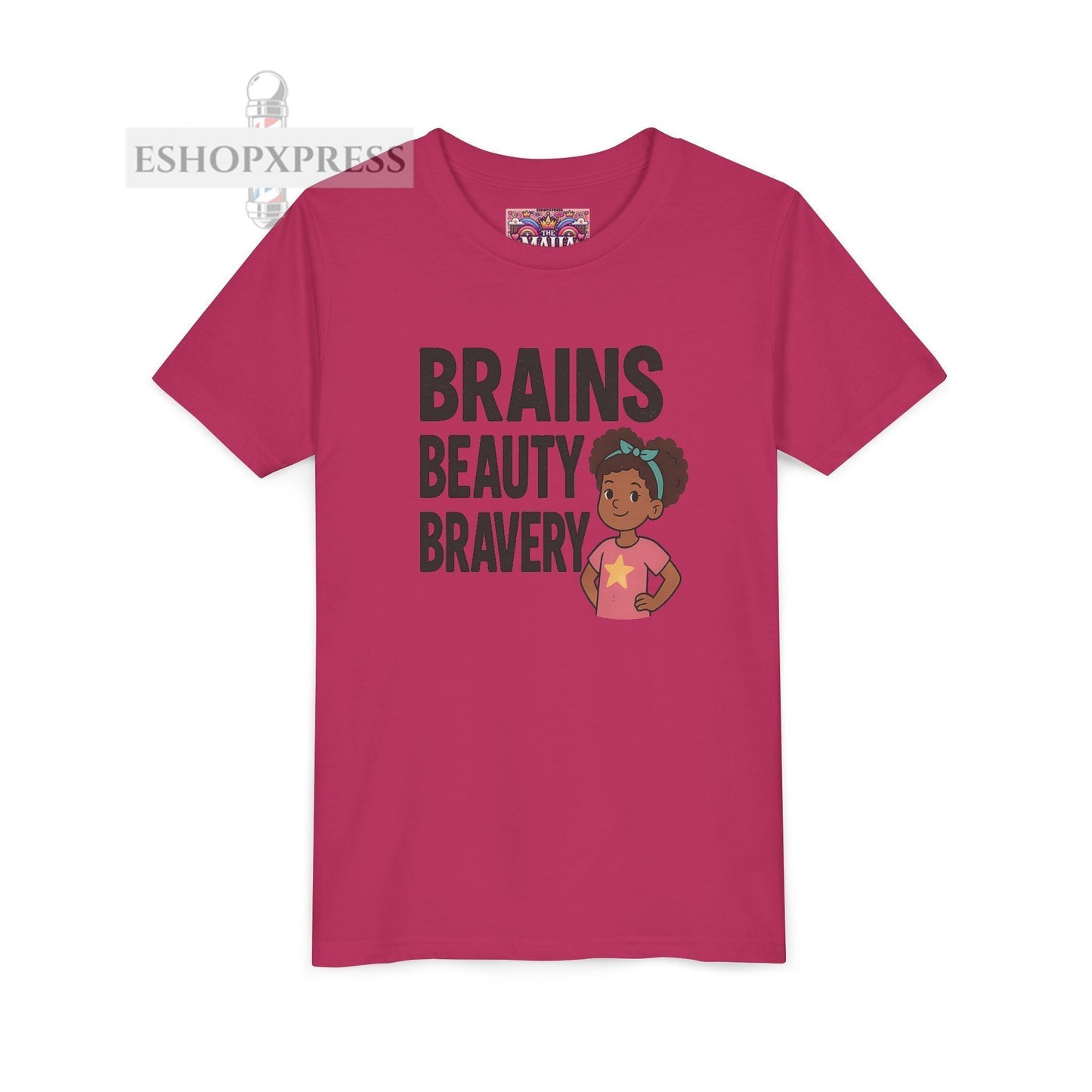 Brains Beauty Bravery -Youth Short Sleeve Tee
