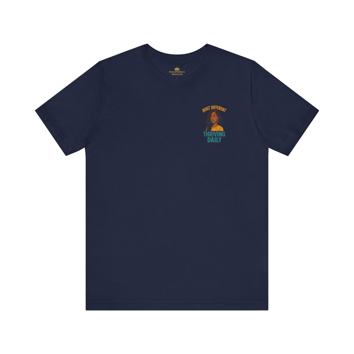 Built Different Thriving Daily Crew Neck Tee – Front & Back Print