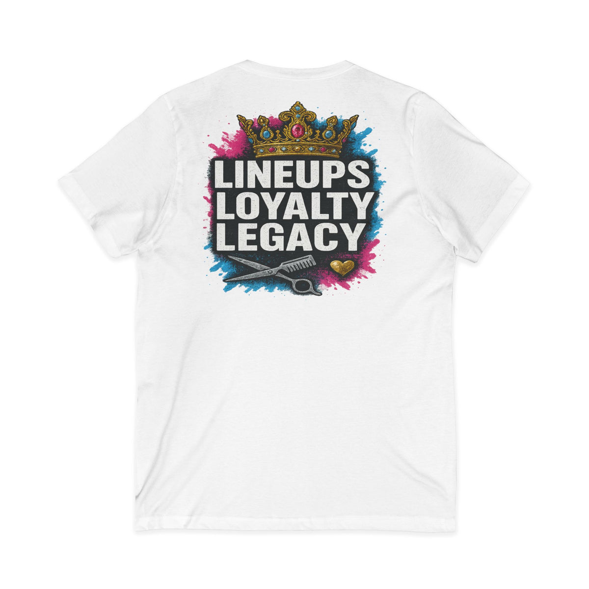 Lineups Loyalty Legacy Women's V-Neck Tee – Front & Back Print