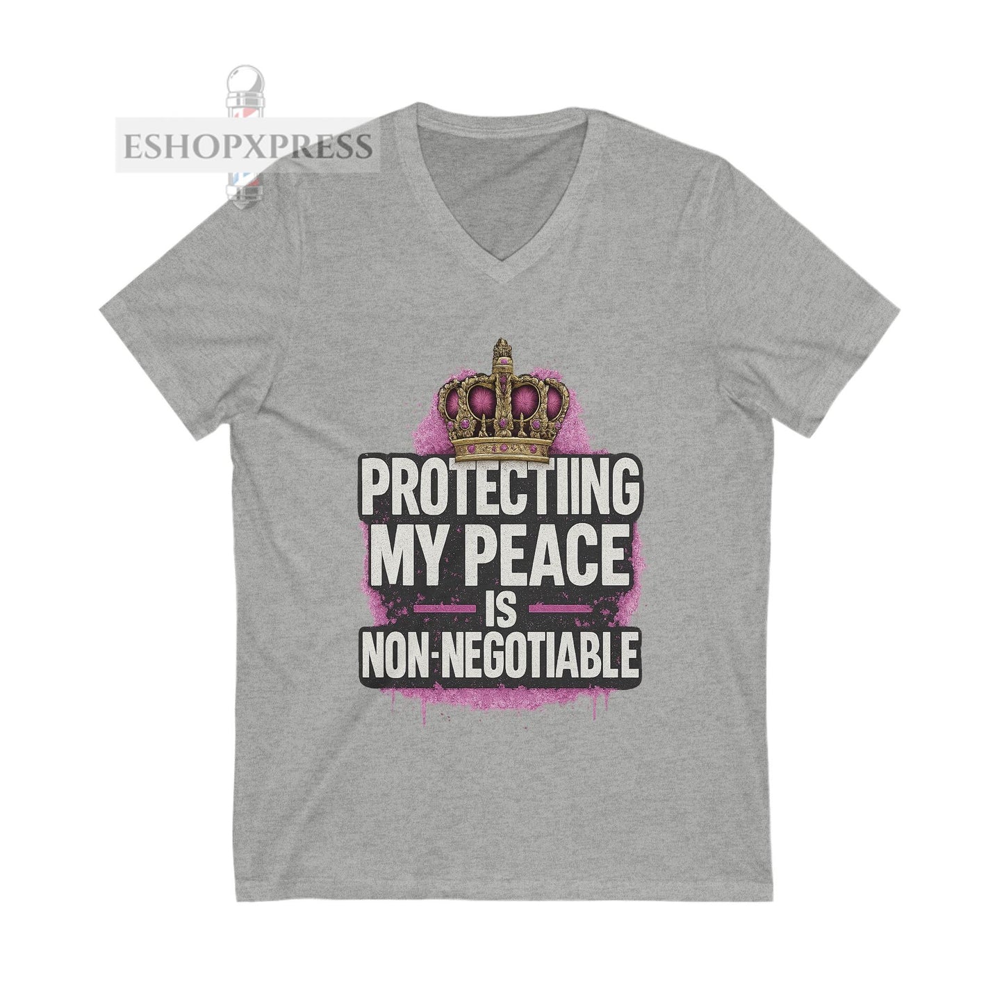 Protecting My Peace is Non-Negotiable - V-Neck Tee