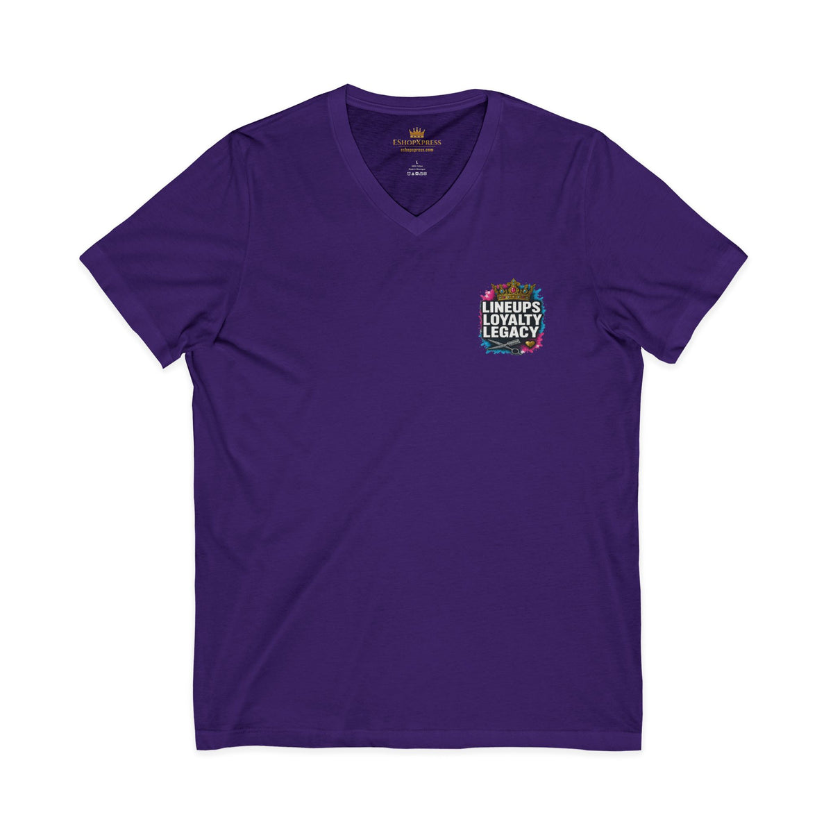 Lineups Loyalty Legacy Women's V-Neck Tee – Front & Back Print