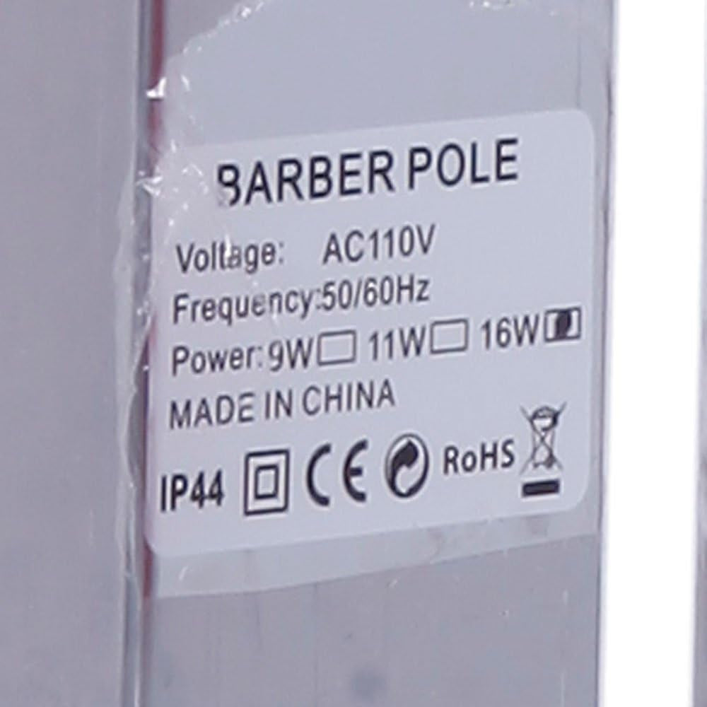 36'' LED Barber Pole Light Classic Style,Hair Salon Barber Shop Open Sign,Rotating Red White Blue LED Strips,Ip44 Waterproof save Energy