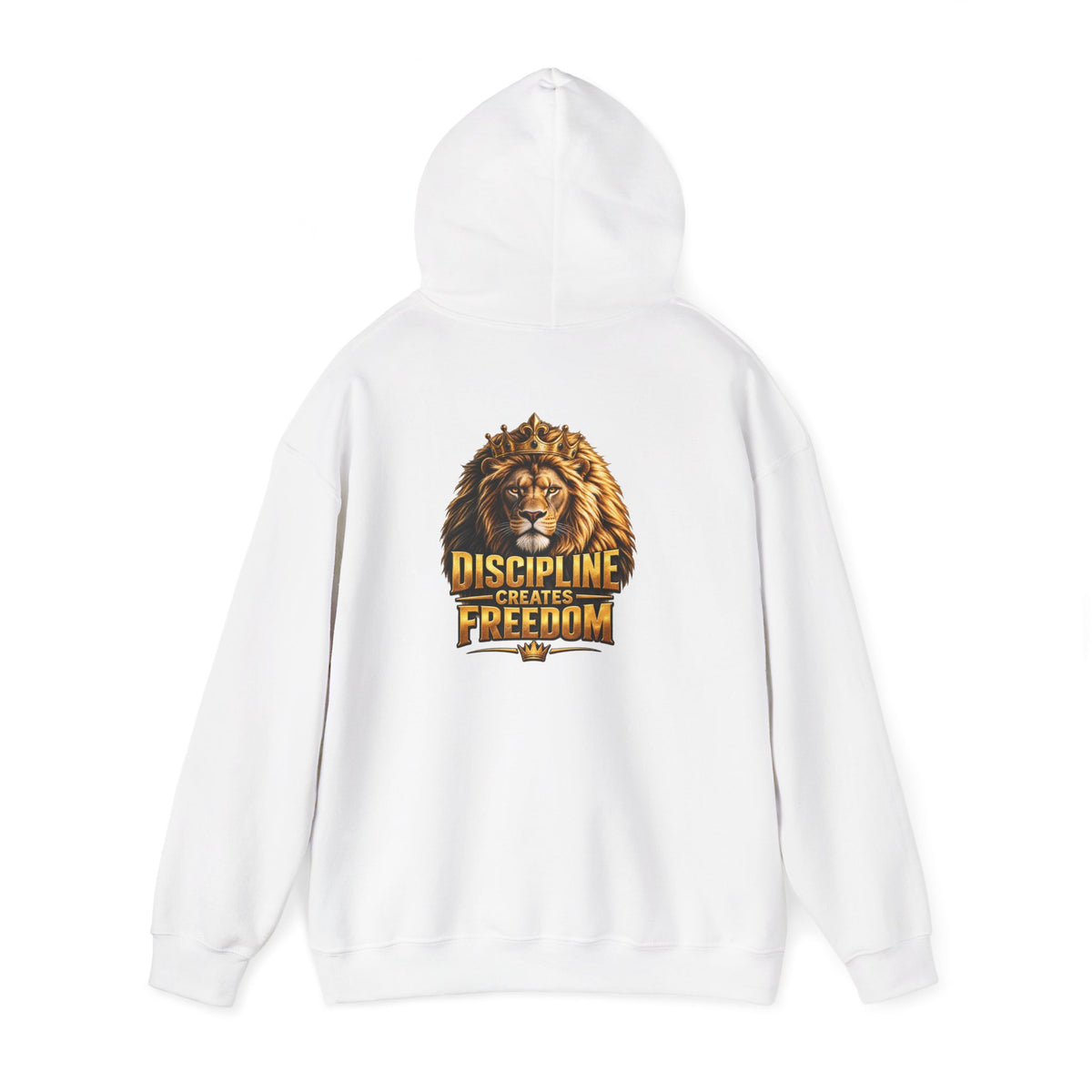 Discipline Creates Freedom Lion Barber Hoodie – Front & Back Print | King of Kutz Collection