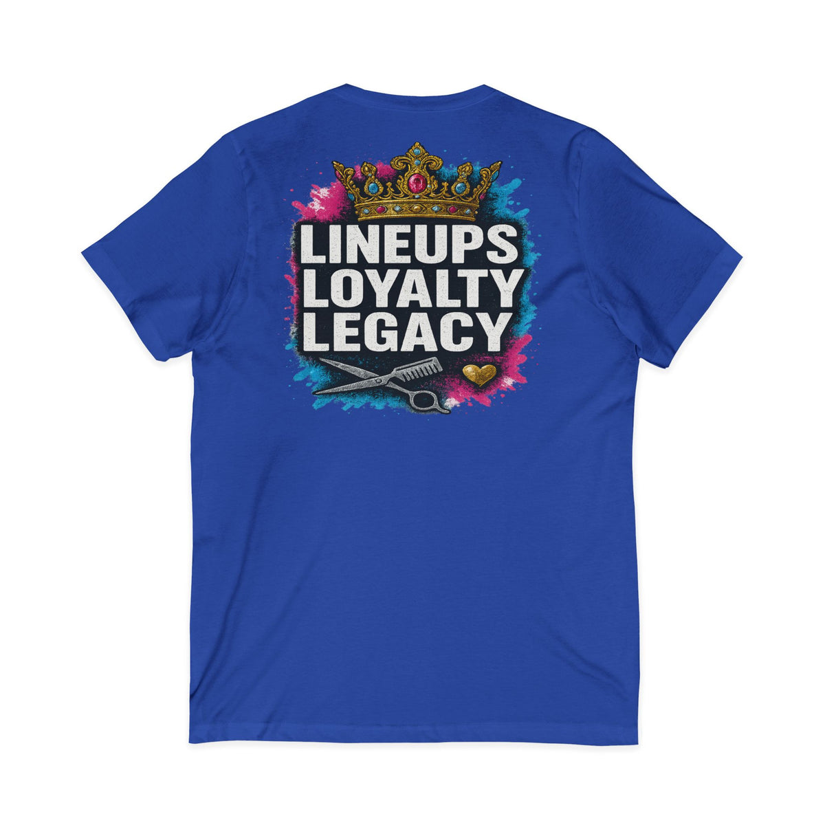 Lineups Loyalty Legacy Women's V-Neck Tee – Front & Back Print