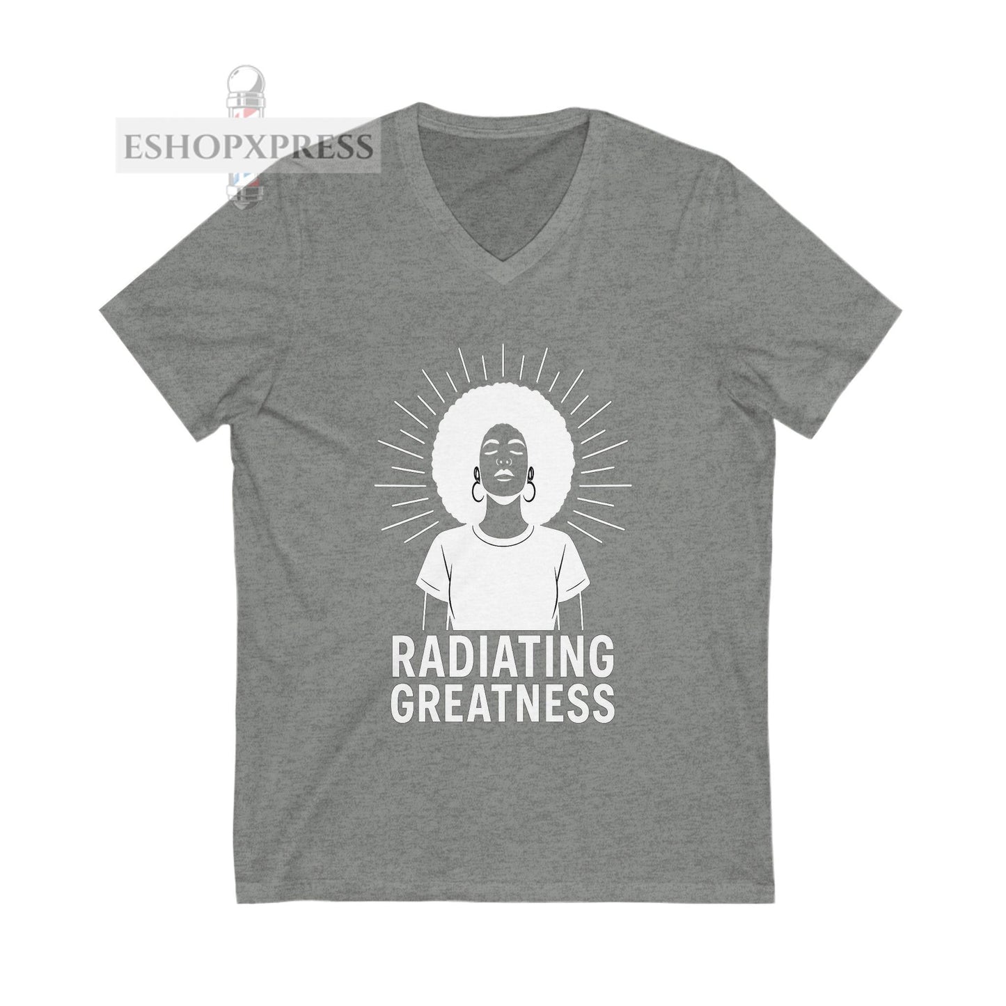 Radiating Greatness - V-Neck Tee