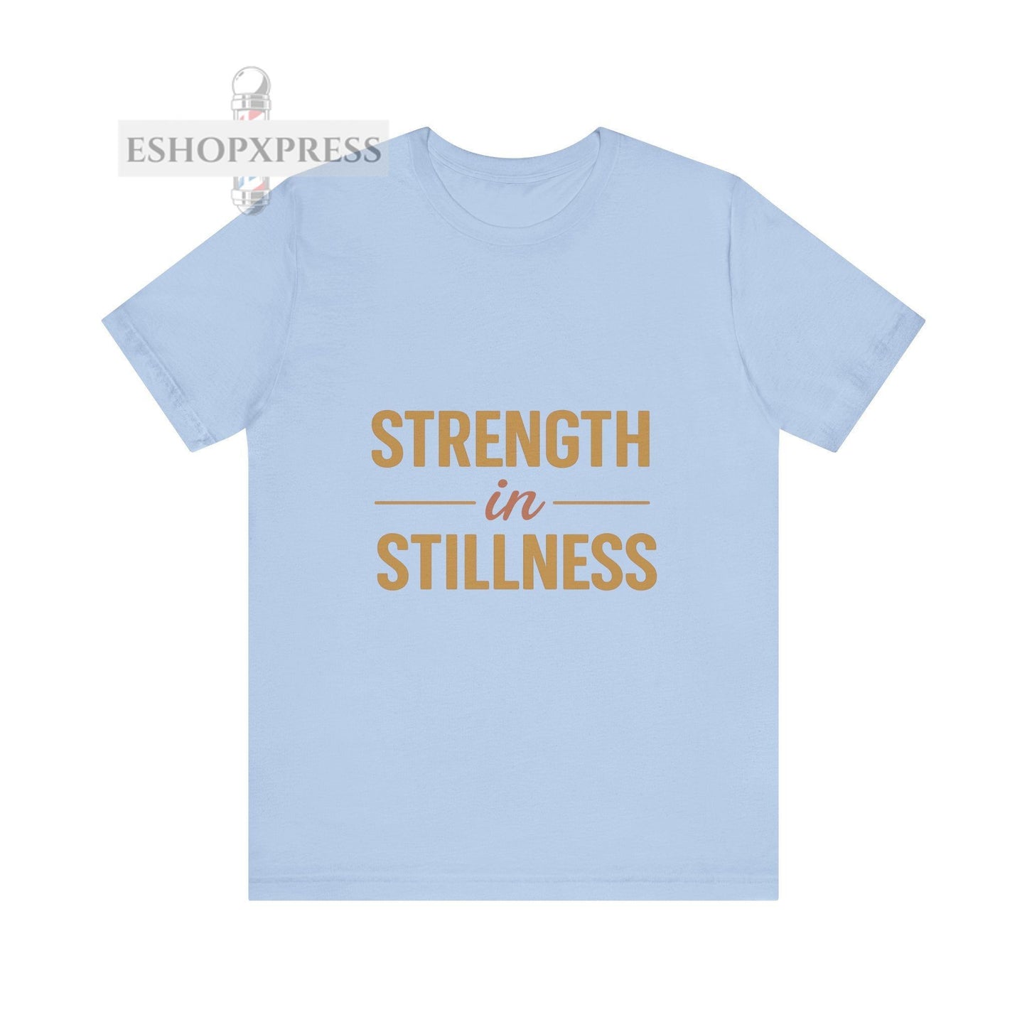 Strength in Stillness Typography Design