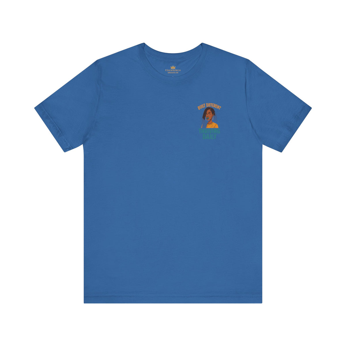 Built Different Thriving Daily Crew Neck Tee – Front & Back Print