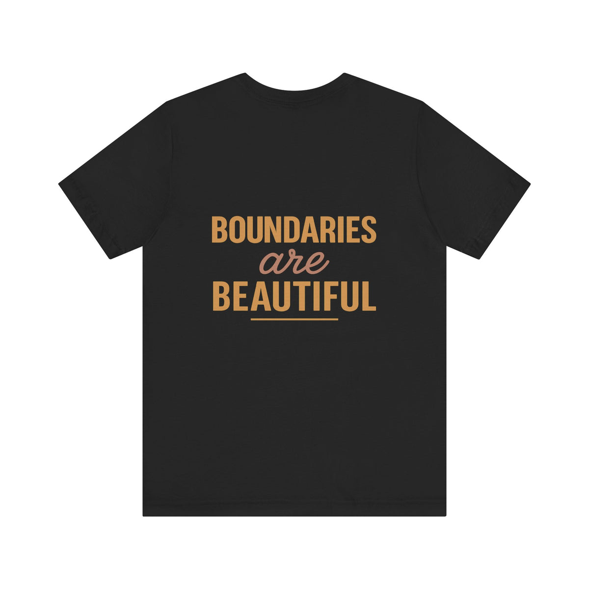 Boundaries are Beautiful Variation – Front & Back Print | Crew Neck Tee