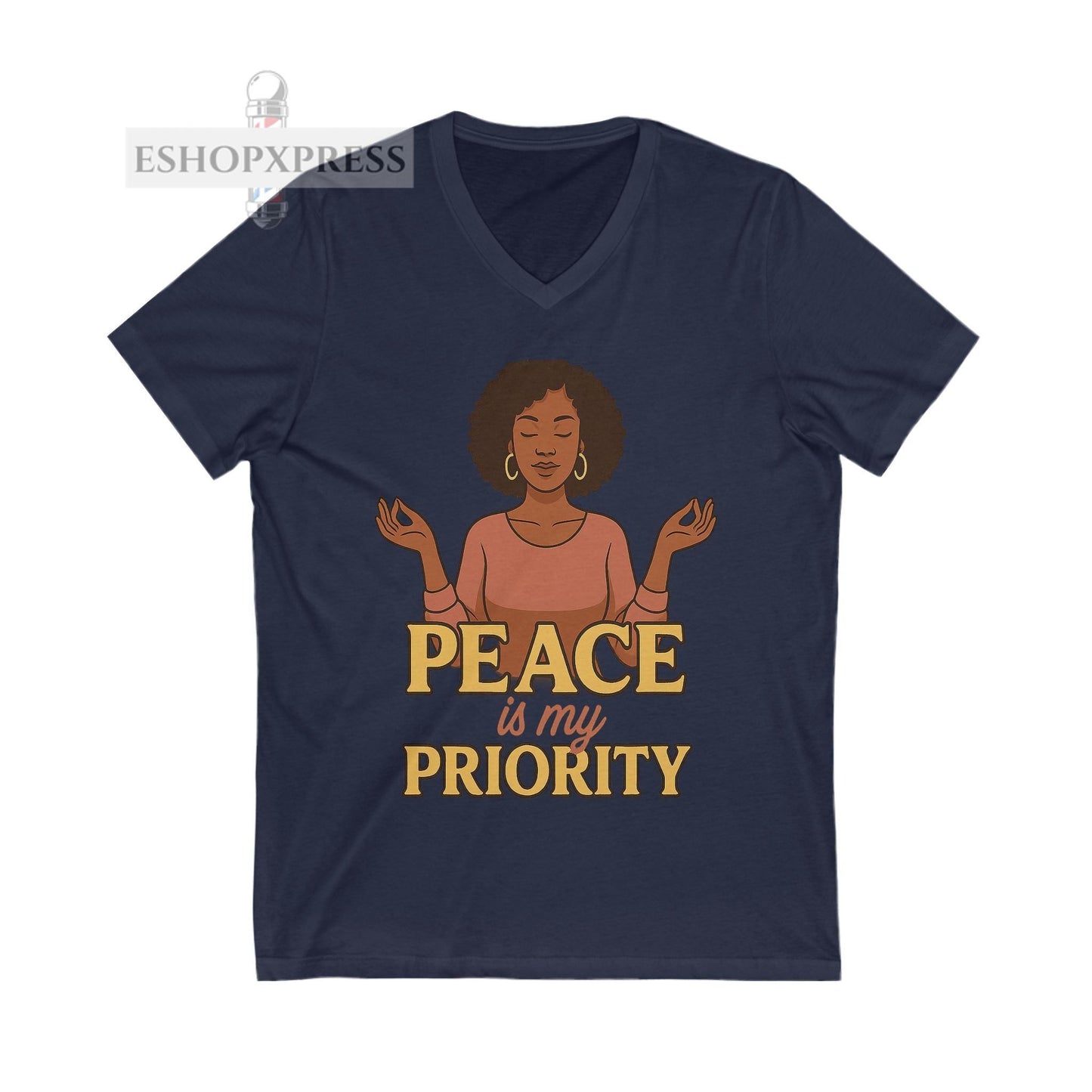 Peace is My Priority Vneck Tee