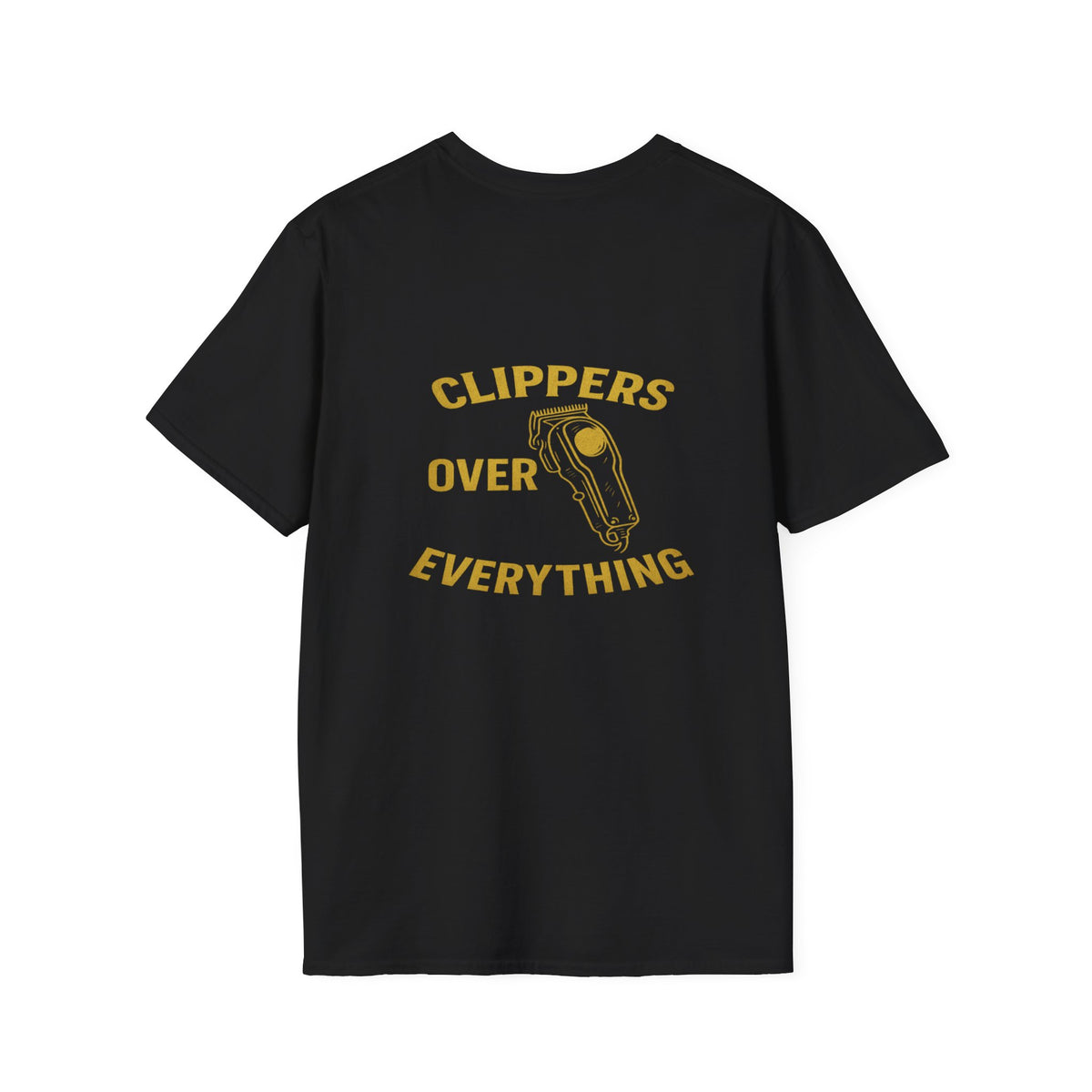 Men's Clippers over everything Barber T-Shirt – Front & Back Print
