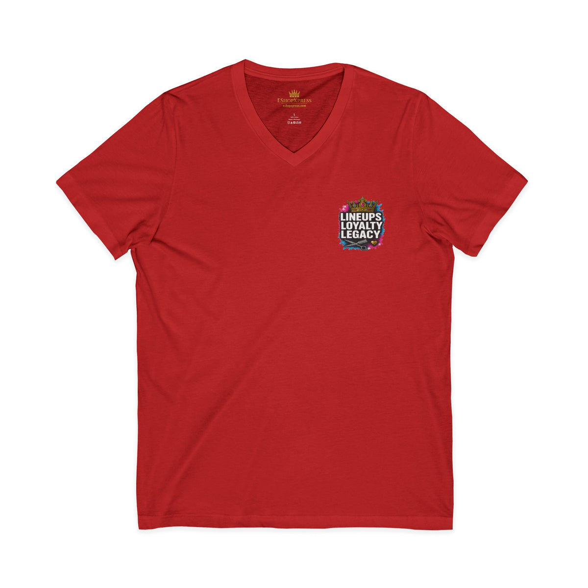 Lineups Loyalty Legacy Women's V-Neck Tee – Front & Back Print