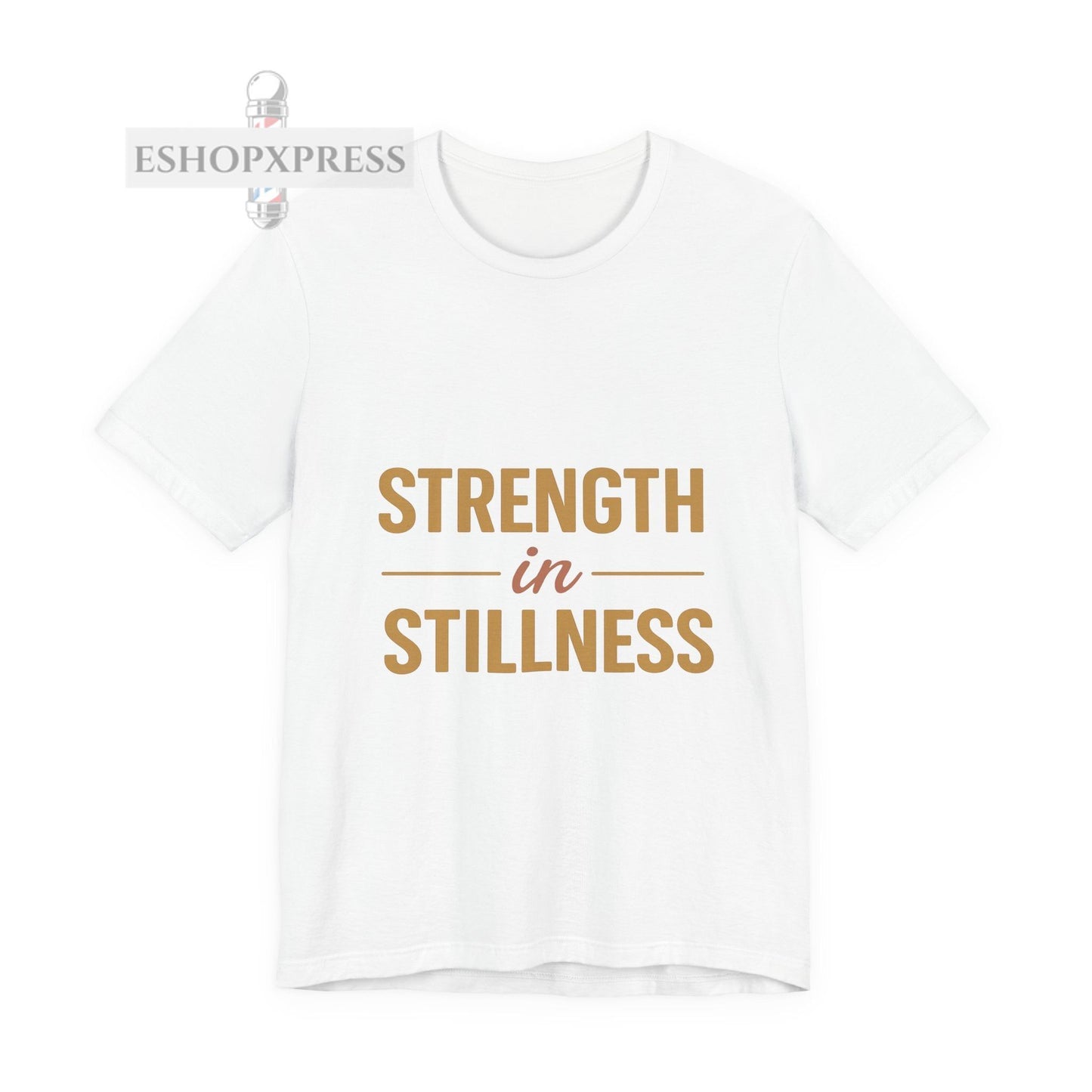 Strength in Stillness Typography Design