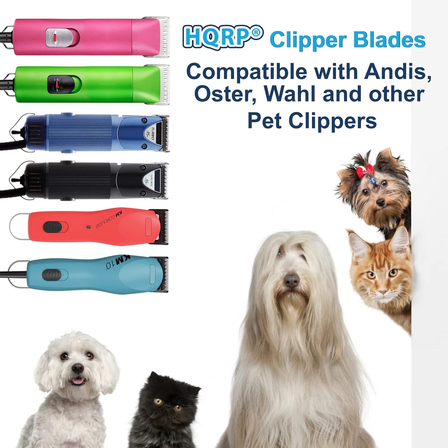 HQRP Size-5Fc Animal Clipper Blade Compatible with Andis MBG-2 20910, MBG2 20995, MBG-2 21420, AG 21465, MBG2 21485, AG 21730, AG2 22215, AG2 22235, AGC2 22330, AGC2 22340 Pet Grooming