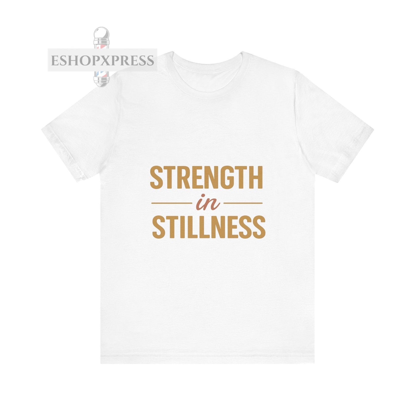Strength in Stillness Typography Design