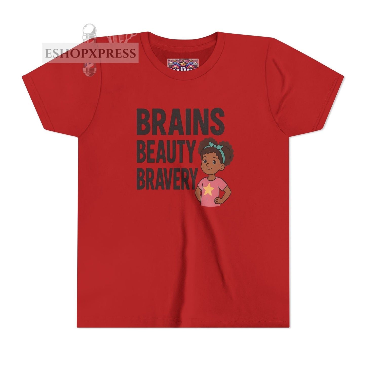 Brains Beauty Bravery -Youth Short Sleeve Tee