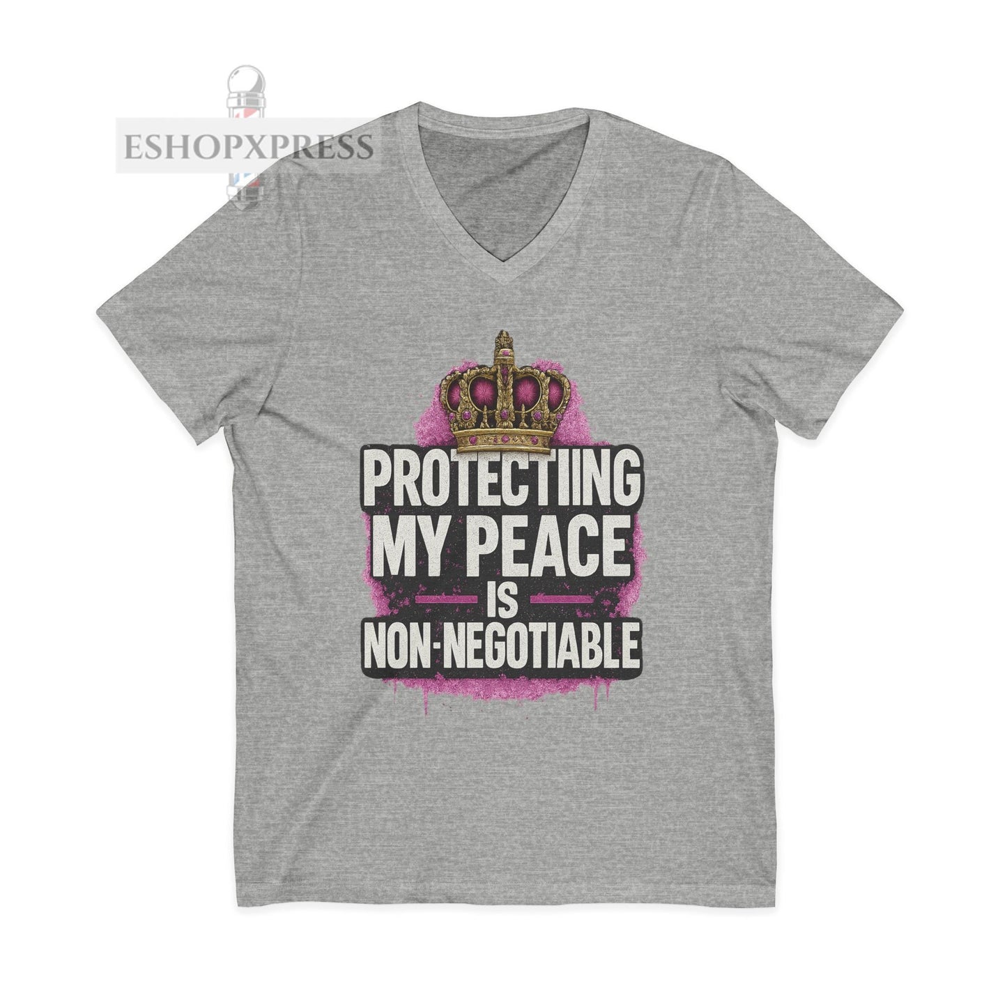 Protecting My Peace is Non-Negotiable - V-Neck Tee