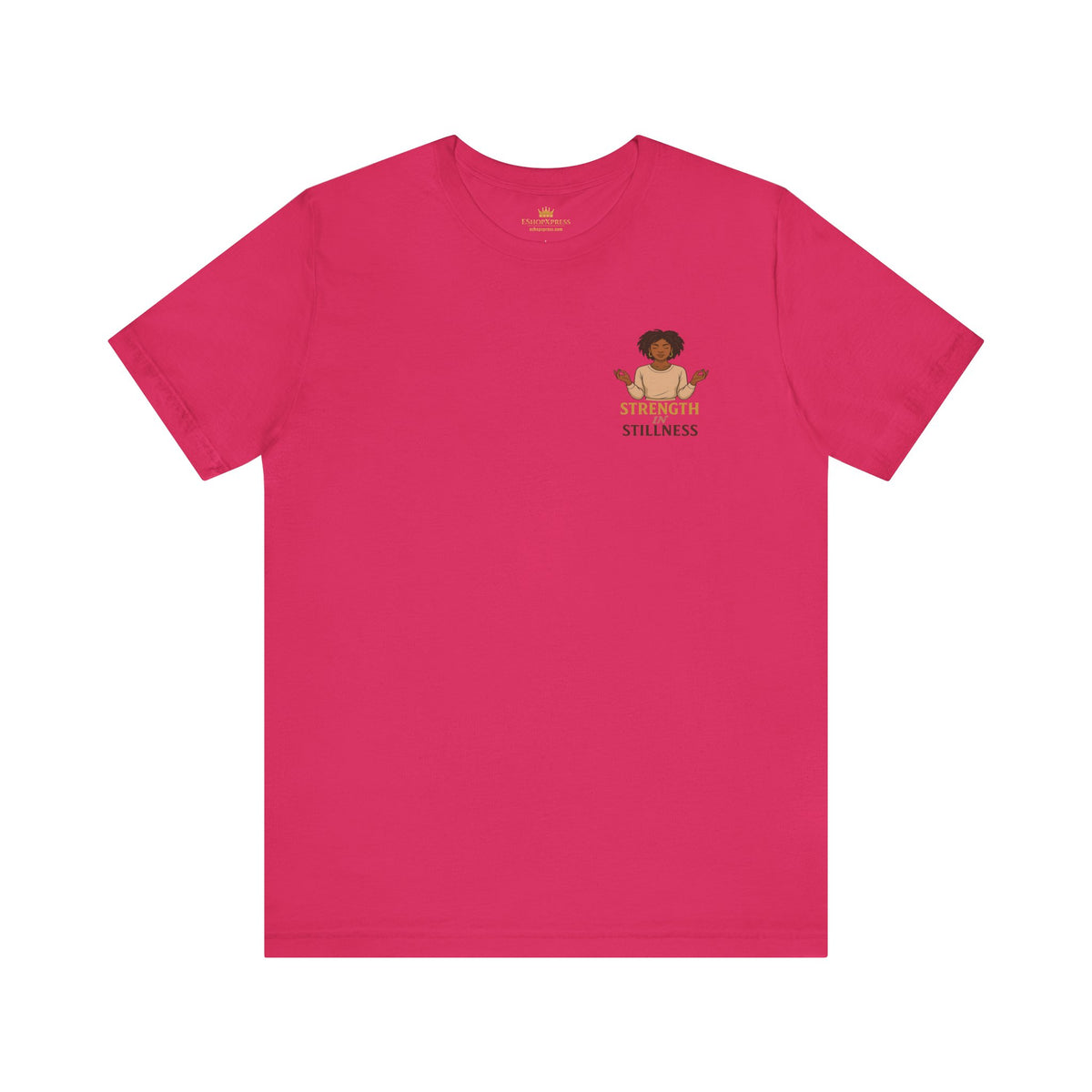 Strength in Stillness – Front & Back Print | Crew Neck Tee
