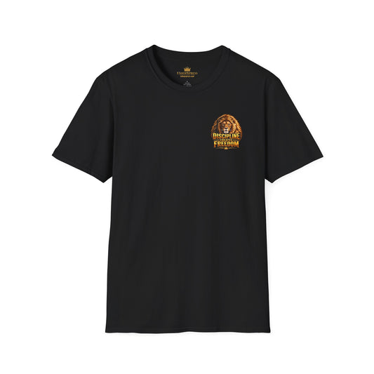 Discipline Creates Freedom Lion Barber T-Shirt – Front & Back Print | King of Kutz Collection