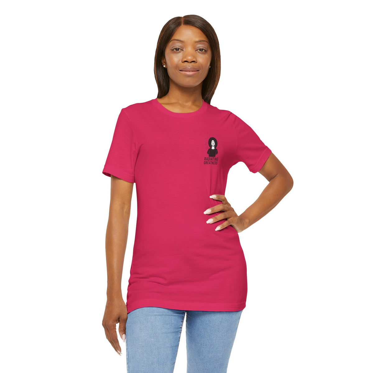 Radiating Greatness – Front & Back Print | Empowerment Tee
