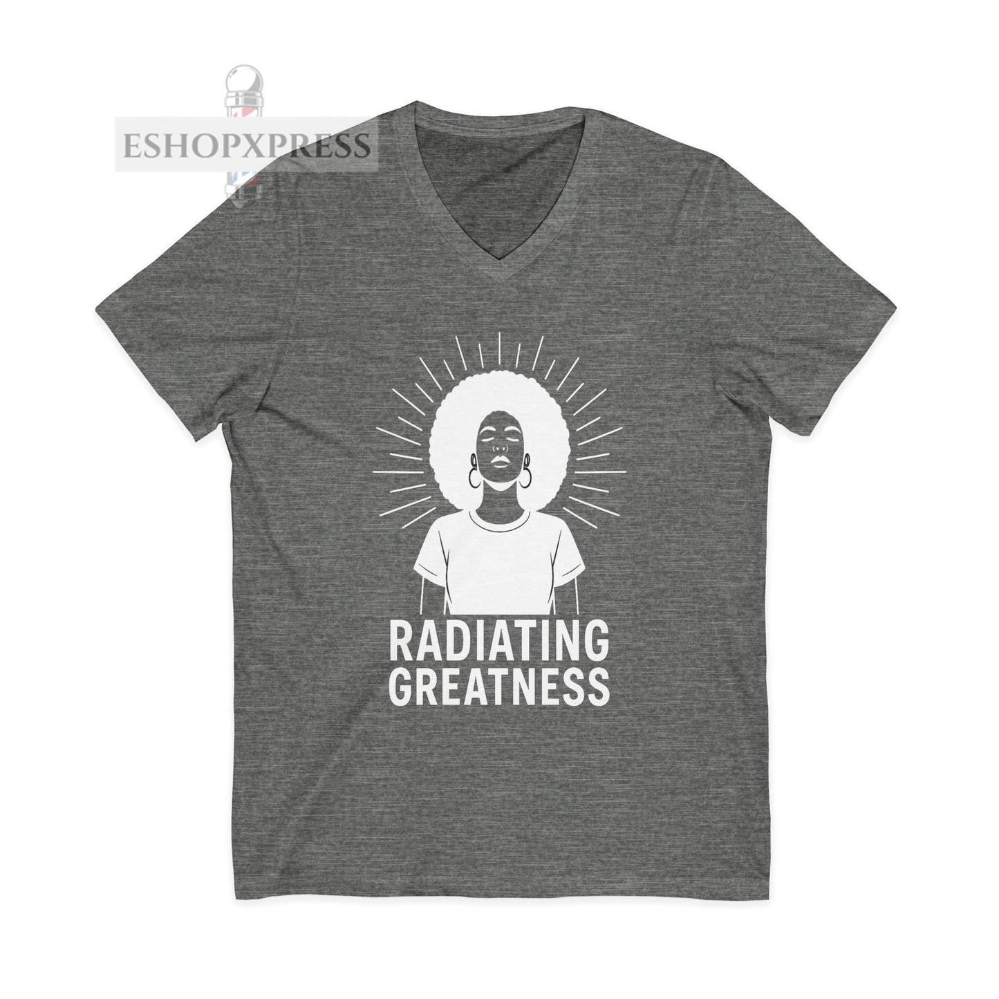 Radiating Greatness - V-Neck Tee