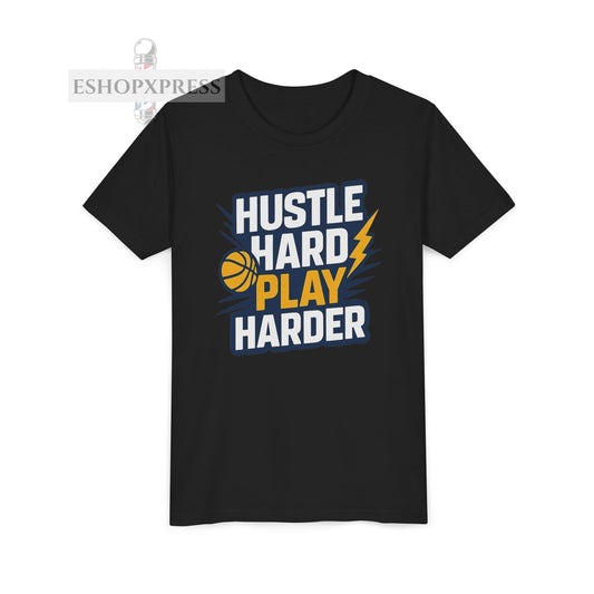 Hustle Hard Play Harder 2 - Youth Short Sleeve Tee