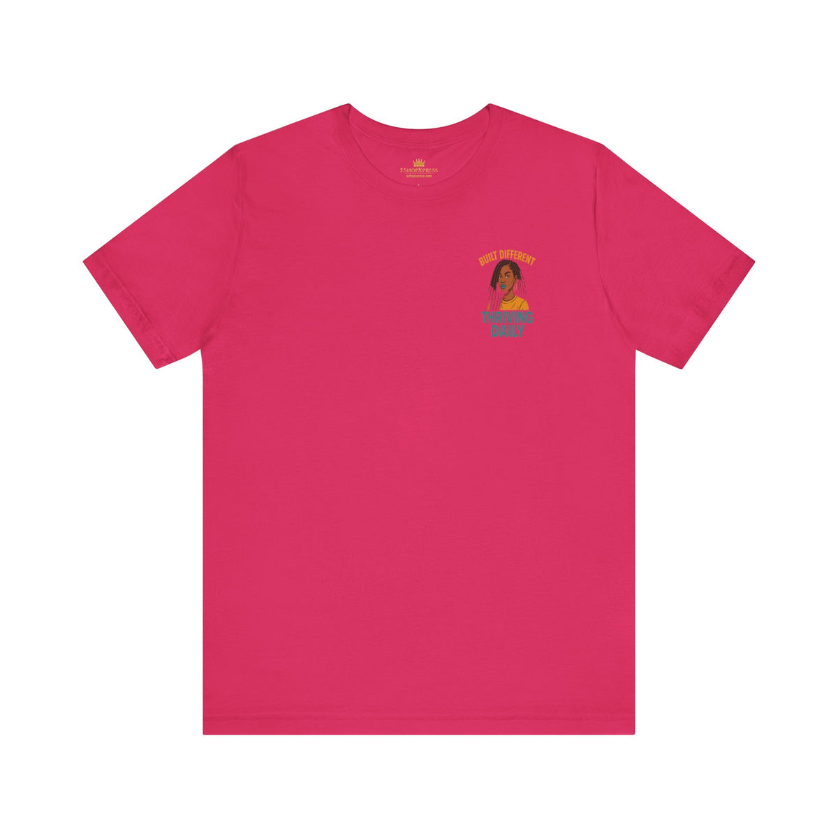 Built Different Thriving Daily Crew Neck Tee – Front & Back Print