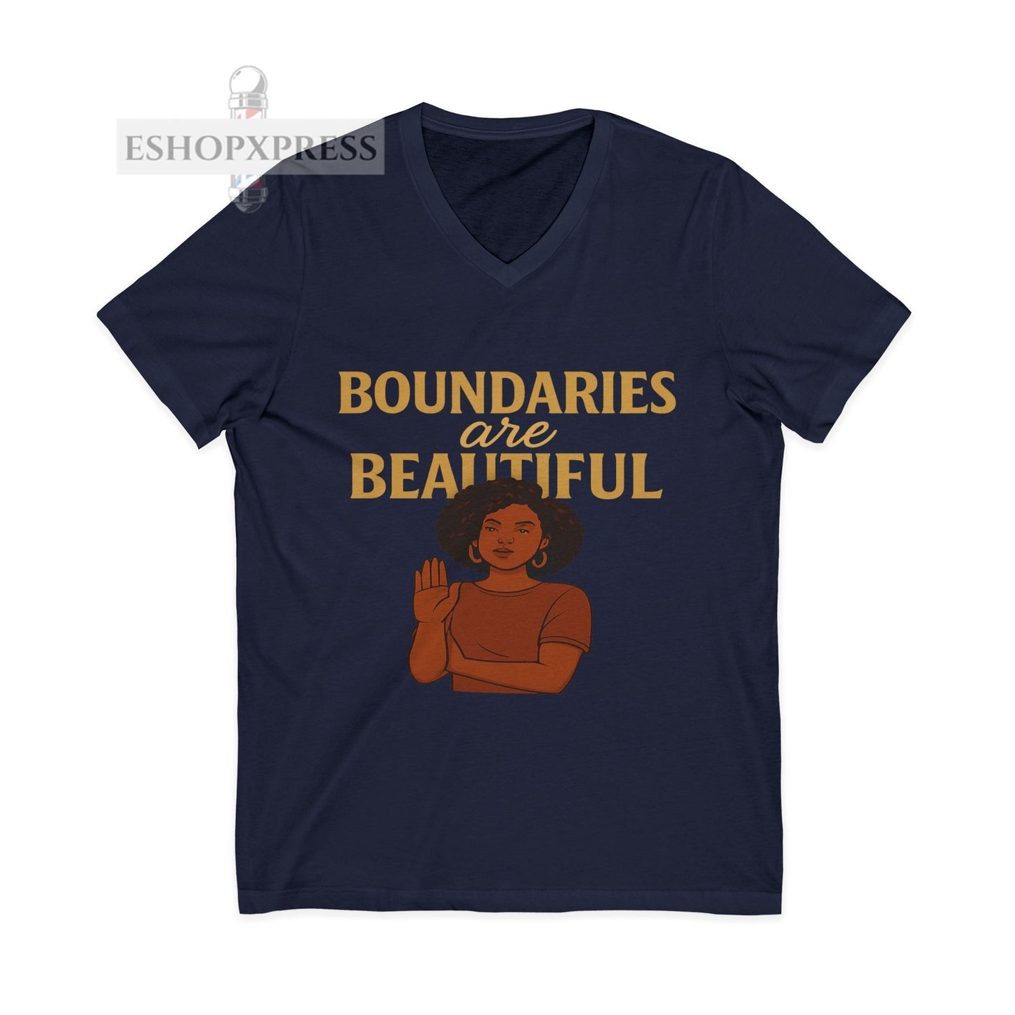 Boundaries Are Beautiful V-neck Tee