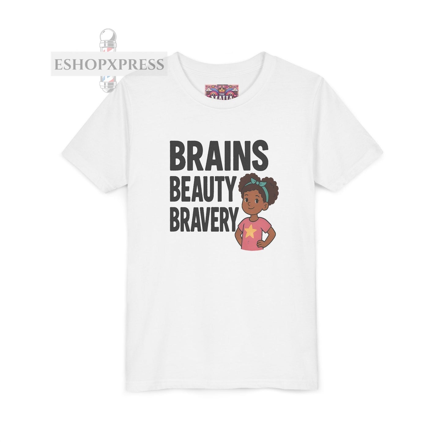 Brains Beauty Bravery -Youth Short Sleeve Tee