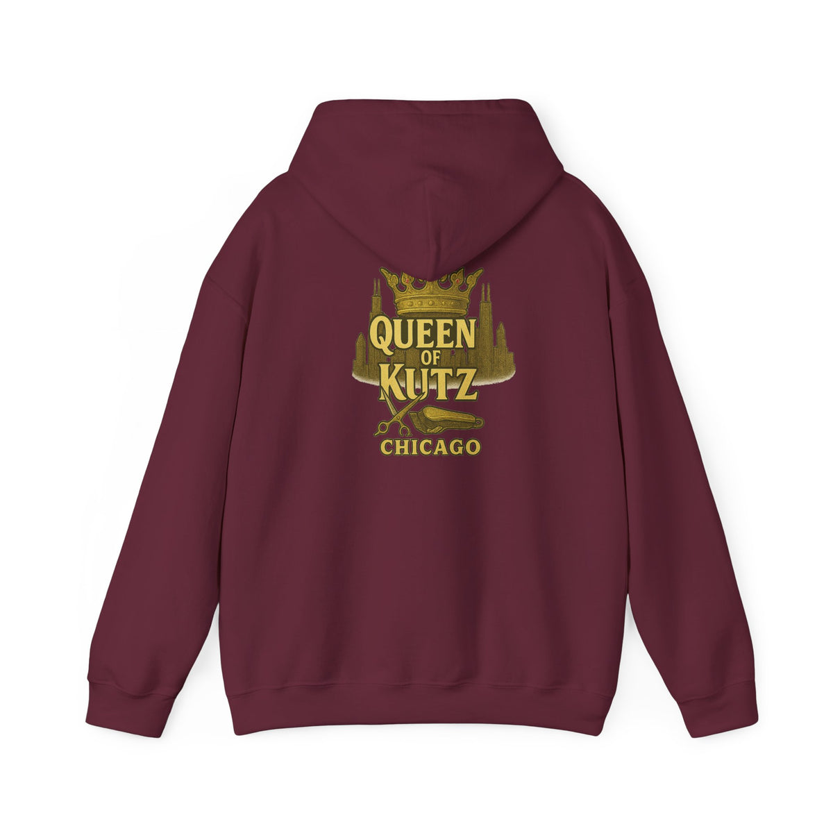 Queen of Kutz Chicago Hoodie – Front & Back Print