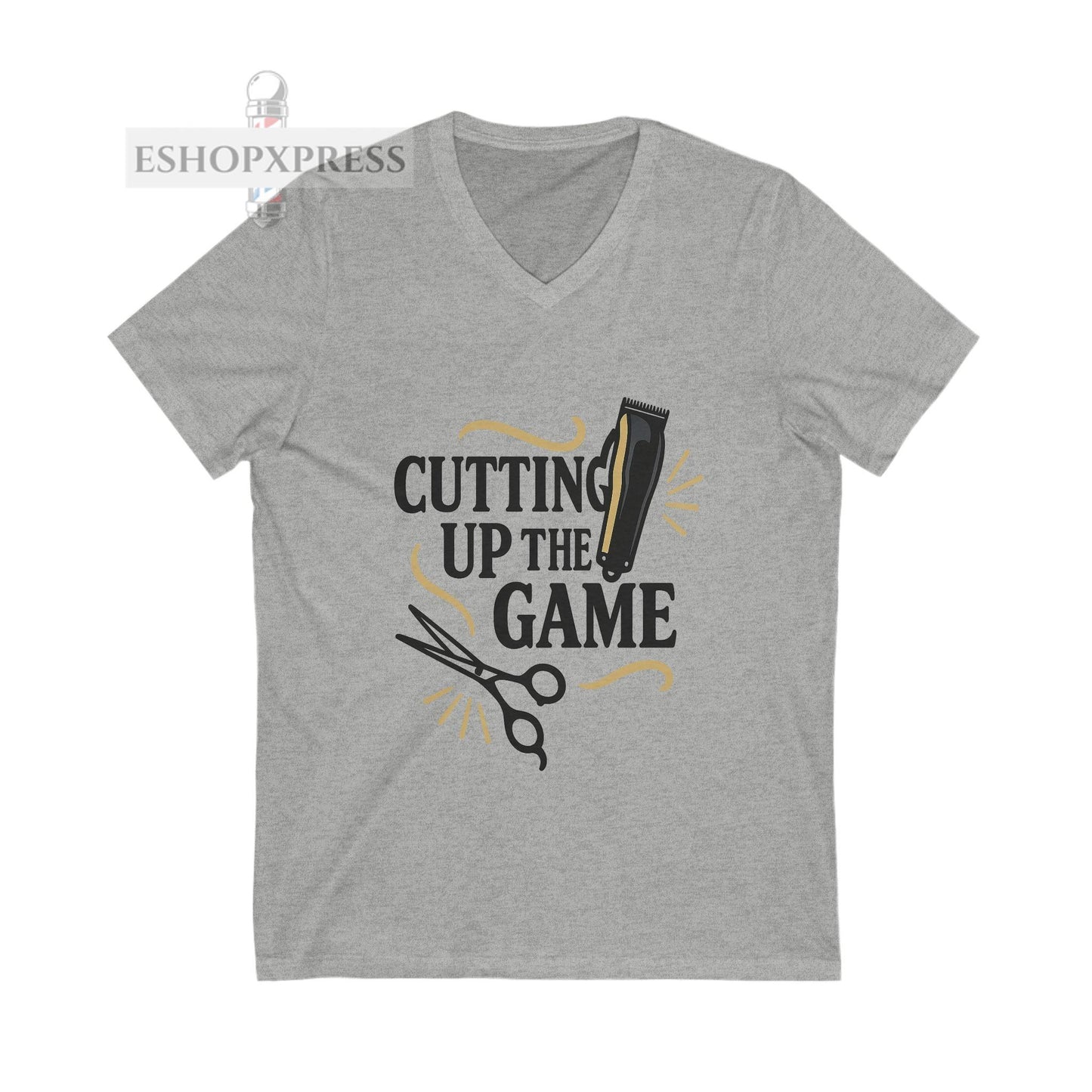 Cutting Up the Game – Queen of Kutz V-Neck Tee